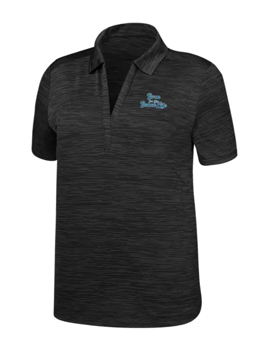 Callaway Womens Black Broken Stripe w/Beach Life Text Logo