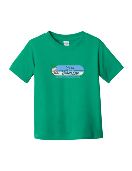 Rabbit Skins Kelly Toddler Fine Jersey Tee w/Beach Life Logo