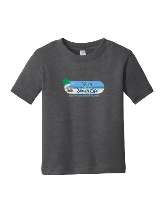 Rabbit Skins Vintage Smoke Toddler Fine Jersey Tee w/Beach Life Logo
