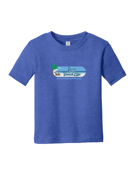 Rabbit Skins Vintage Royal Toddler Fine Jersey Tee w/Beach Life Logo