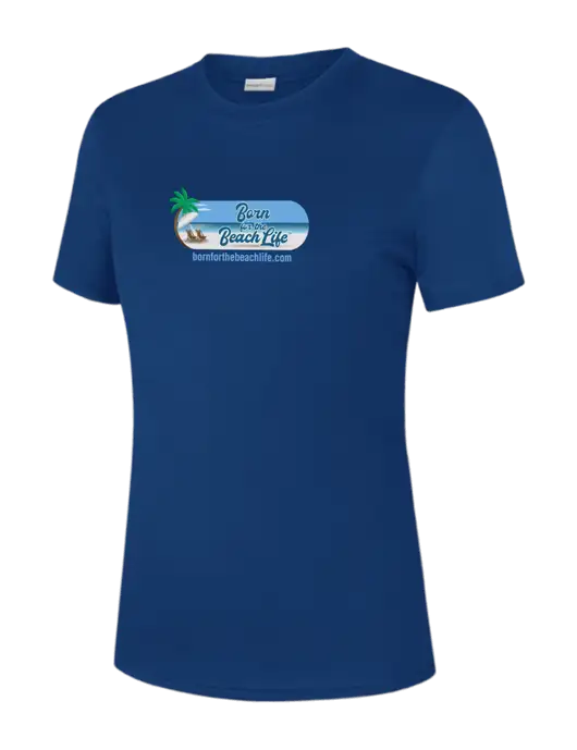 Womens Royal PosiCharge Competitor Tee w/Beach Life Logo