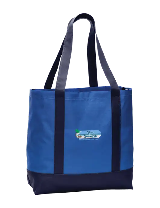 Carryall Blue/Navy Day Tote Twilight w/Beach Life Logo