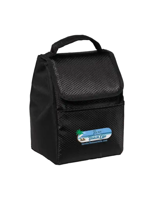 Lunch Bag Black Cooler w/Beach Life Logo