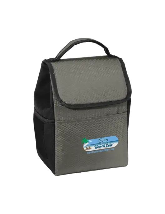 Lunch Bag Grey/Black Cooler w/Beach Life Logo