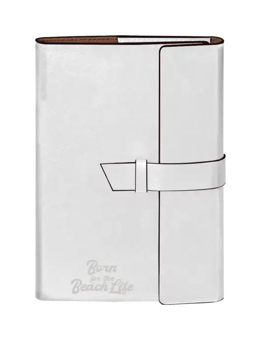 Fabrizio White 6.875 x 9.56 Portfolio w/Beach Life Text Logo