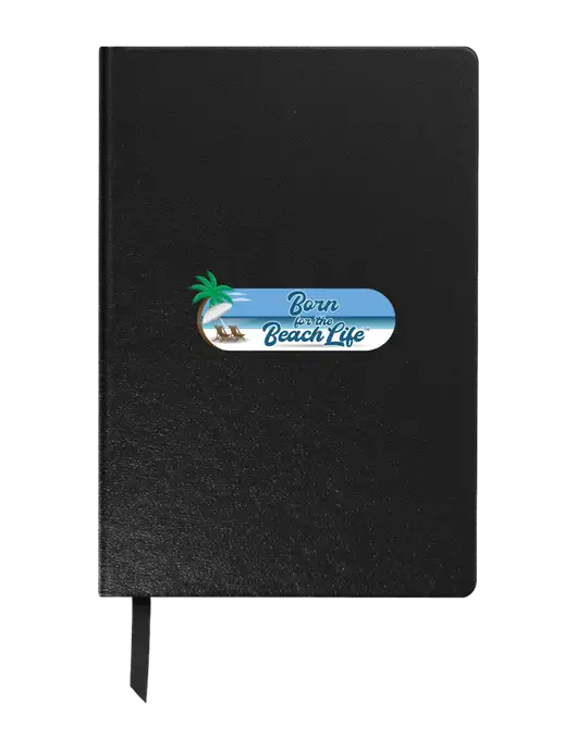 Achieve Black Hardcover Journal, 5.5 x 8.37 w/Beach Life Logo