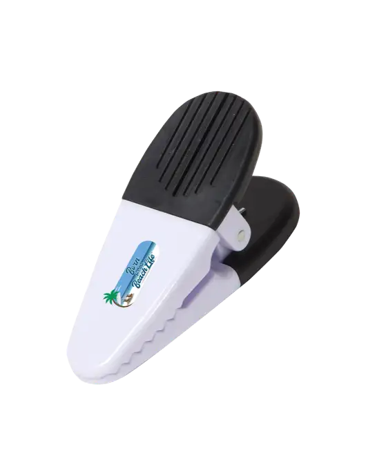 Magnetic White Power Clip w/Beach Life Logo