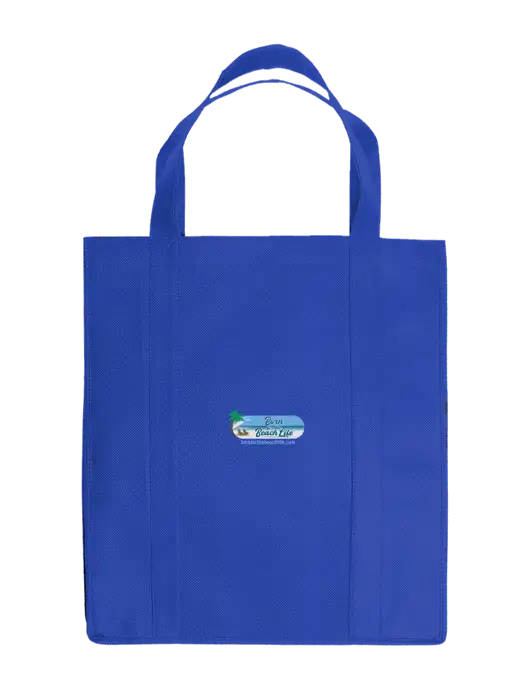 Eco Reusable Jumbo Royal Shopping Bag w/Beach Life Logo