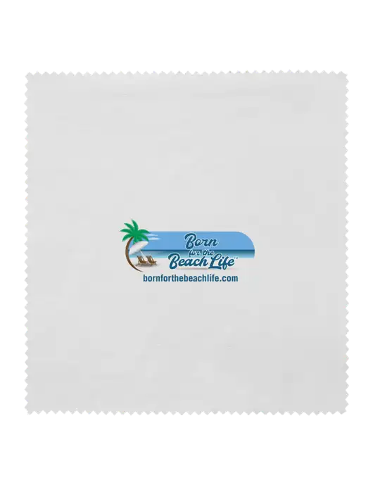 Microfiber Cleaning Cloth, 6 x 6 w/Beach Life Logo