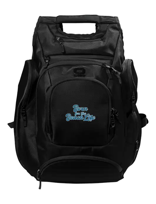 OGIO Blacktop Metro Ballistic Laptop Backpack w/Beach Life Text Logo