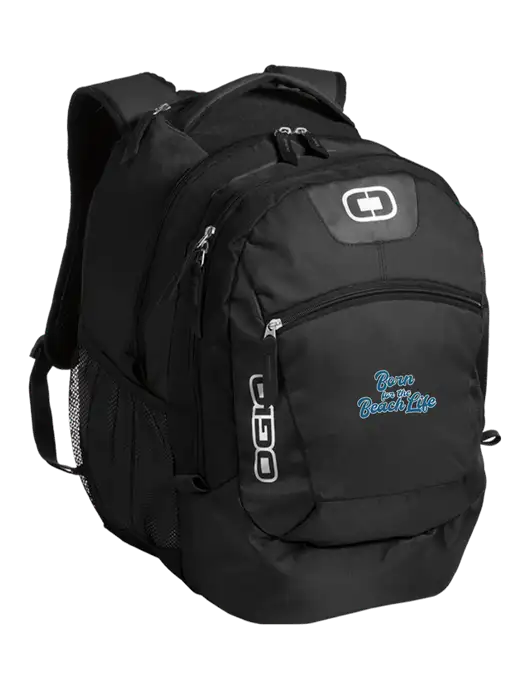 OGIO Black Rogue Pack
 w/Beach Life Text Logo