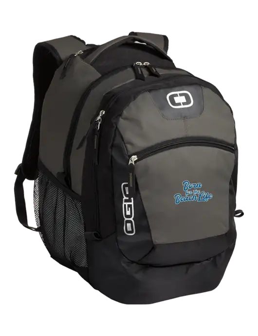 OGIO Grey Rogue Pack
 w/Beach Life Text Logo