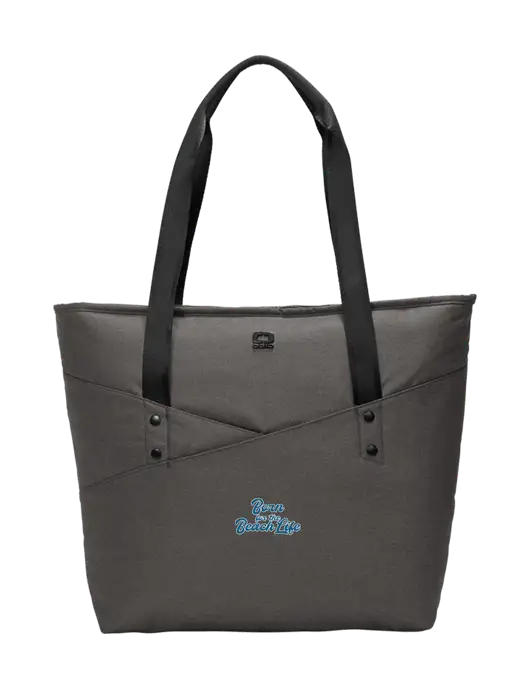 OGIO Tarmac Heather Downtown Tote 
 w/Beach Life Text Logo