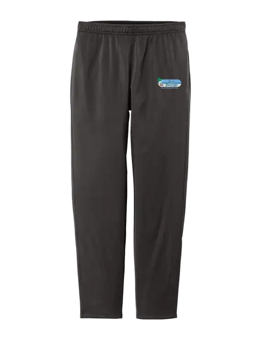 Womens Tricot Very Dark Grey Track Jogger w/Beach Life Logo