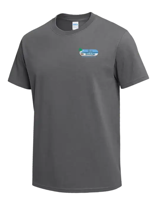 Medium Grey Heavyweight 6.1 oz T-Shirt w/Beach Life Logo