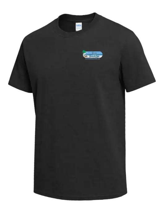 Dark Grey Heather Heavyweight 6.1 oz T-Shirt w/Beach Life Logo