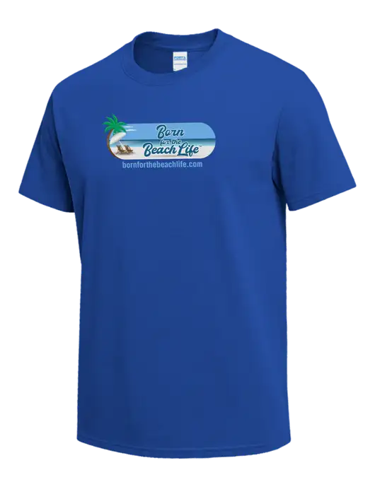 Dark Royal Heavyweight 6.1 oz T-Shirt w/Beach Life Logo