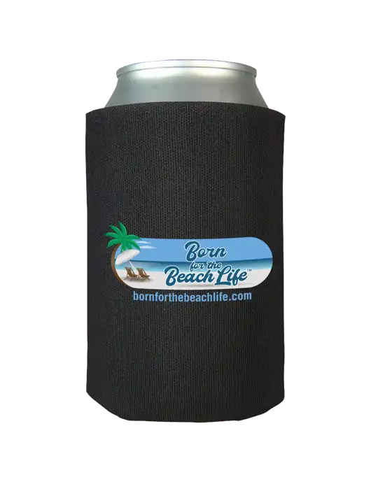 Black Foam Coolie w/Beach Life Logo