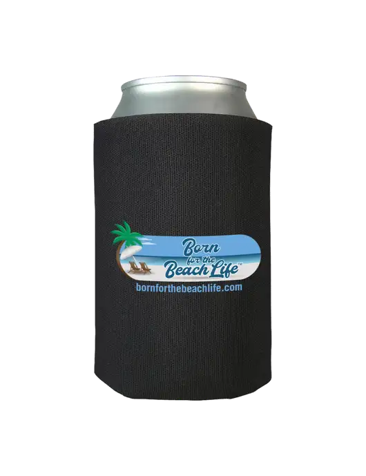 Black Foam Coolie w/Beach Life Logo