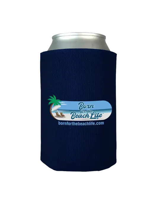 Dark Navy Foam Coolie w/Beach Life Logo