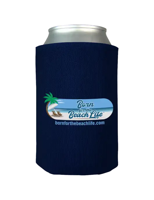 Dark Navy Foam Coolie w/Beach Life Logo
