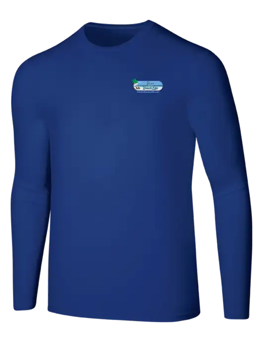 Seriously Soft Dark Royal Long Sleeve T-Shirt w/Beach Life Logo