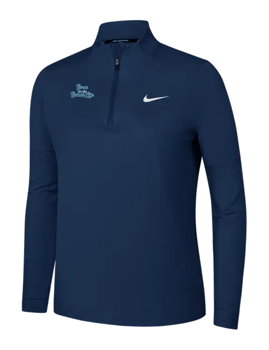 Nike Dark Navy Womens Dri-FIT Element 1/2-Zip Pullover w/Beach Life Text Logo