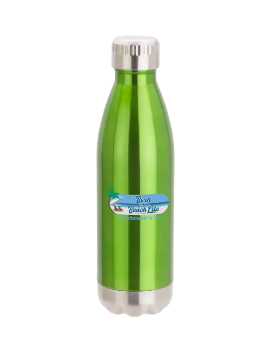 City Go Green 17 oz Insulated Bottle w/Beach Life Logo