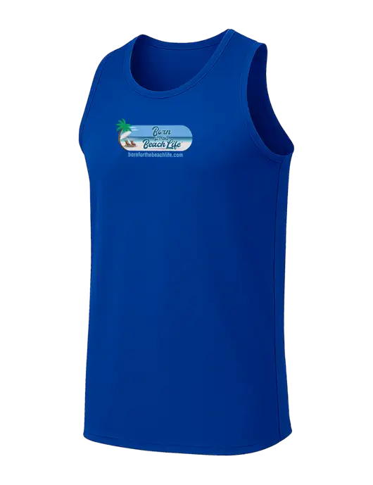 Dark Royal PosiCharge Competitor Racerback Tank w/Beach Life Logo