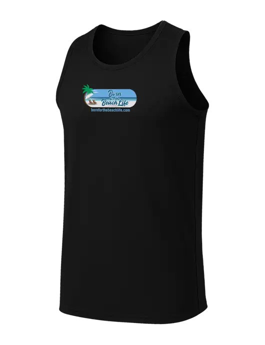 Black PosiCharge Competitor Racerback Tank w/Beach Life Logo