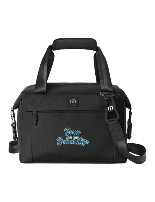 TravisMathew Black Chill’n 12-Can Cooler w/Beach Life Text Logo