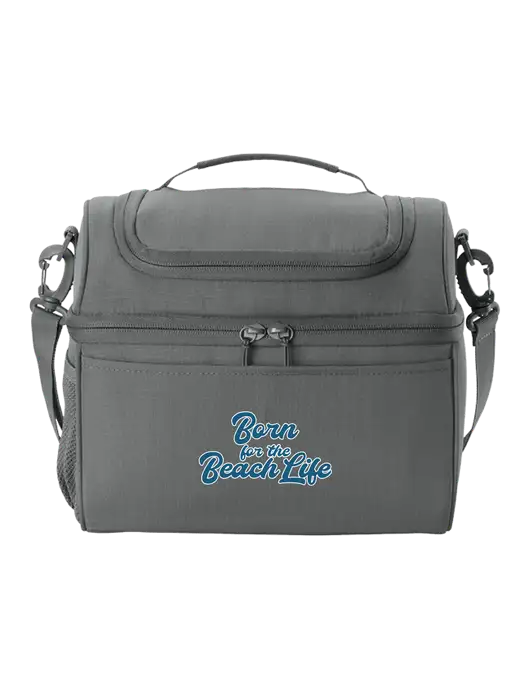 Polar Lunch Medium Grey Cooler w/Beach Life Text Logo