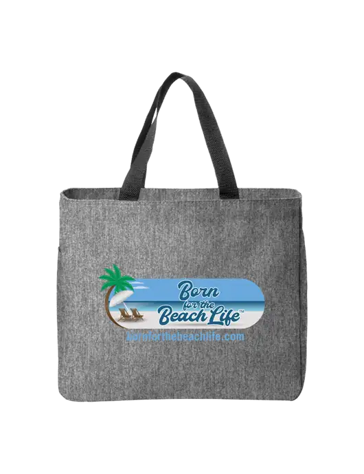 Essential Medium Grey Heather Tote w/Beach Life Logo
