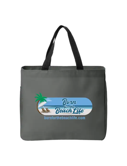 Essential Dark Grey Tote w/Beach Life Logo