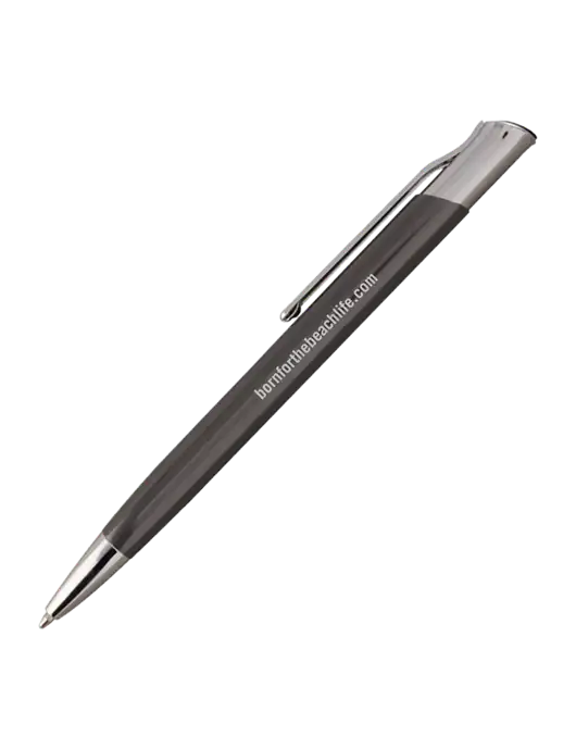 San Malo Gunmetal Pen - Black Ink w/Born for the Beach Life URL