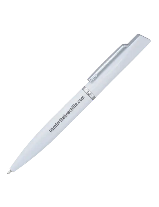 Santos White Pen - Black Ink w/Born for the Beach Life URL