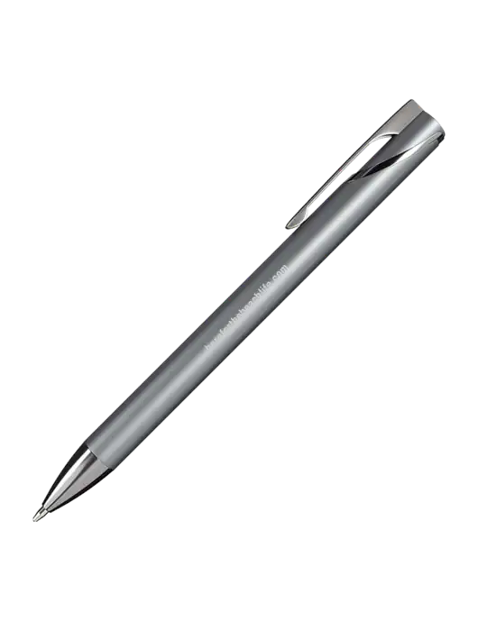 Dark Grey HyperNova Ballpoint Pen - Black Ink w/Born for the Beach Life URL