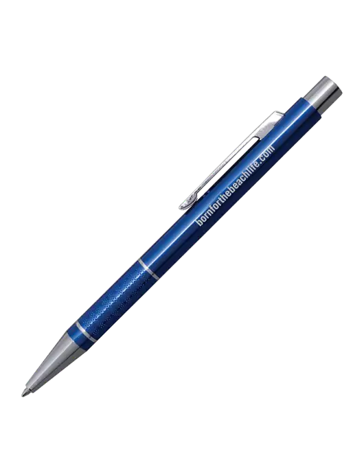 St George Blue Pen - Blue Ink w/Born for the Beach Life URL