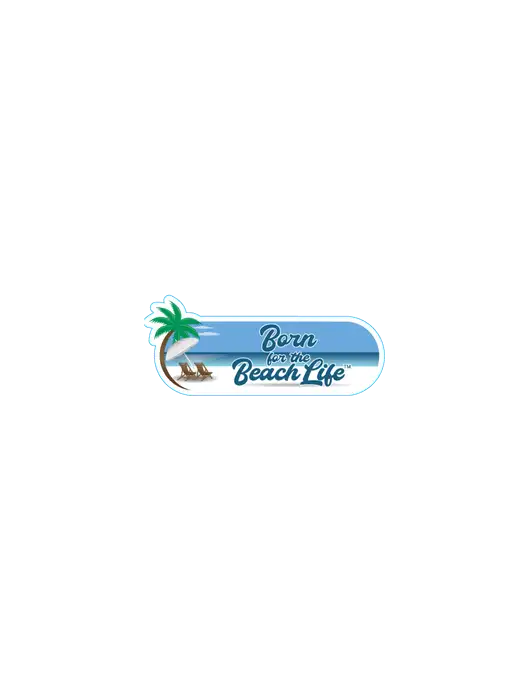 Siesta Blue - approx 4.5" Long Decal