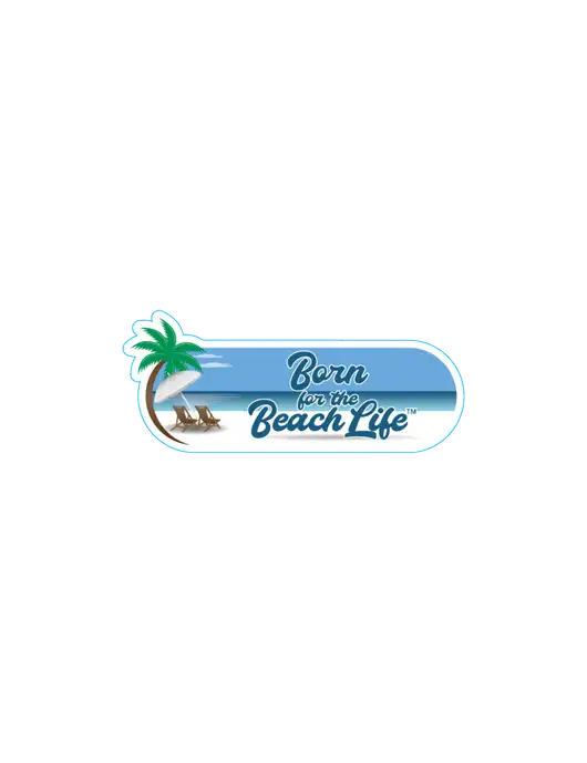 Siesta Blue - approx 5.5" Long Decal