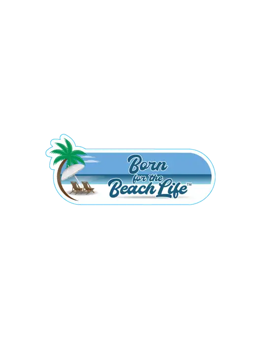 Siesta Blue - approx 6.75" Long Decal
