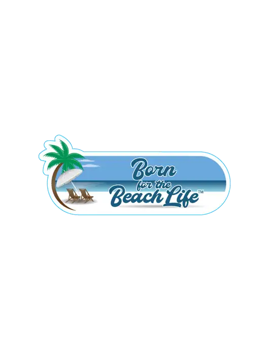 Siesta Blue - approx 8.5" Long Decal