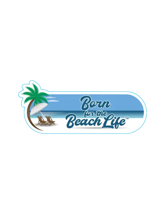 Siesta Blue - approx 11.5" Long Decal