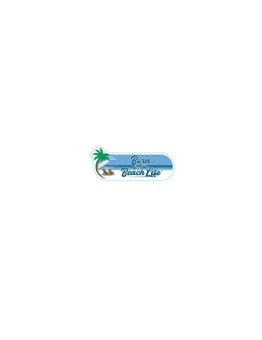 Hard Hat Decal  w/Beach Life Logo